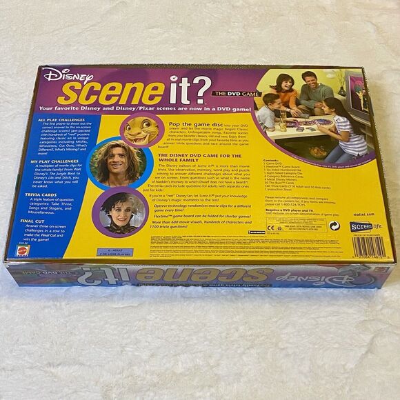 Disney Scene It? Family Trivia Board Game DVD Original 2004 - Picture 7 of 10